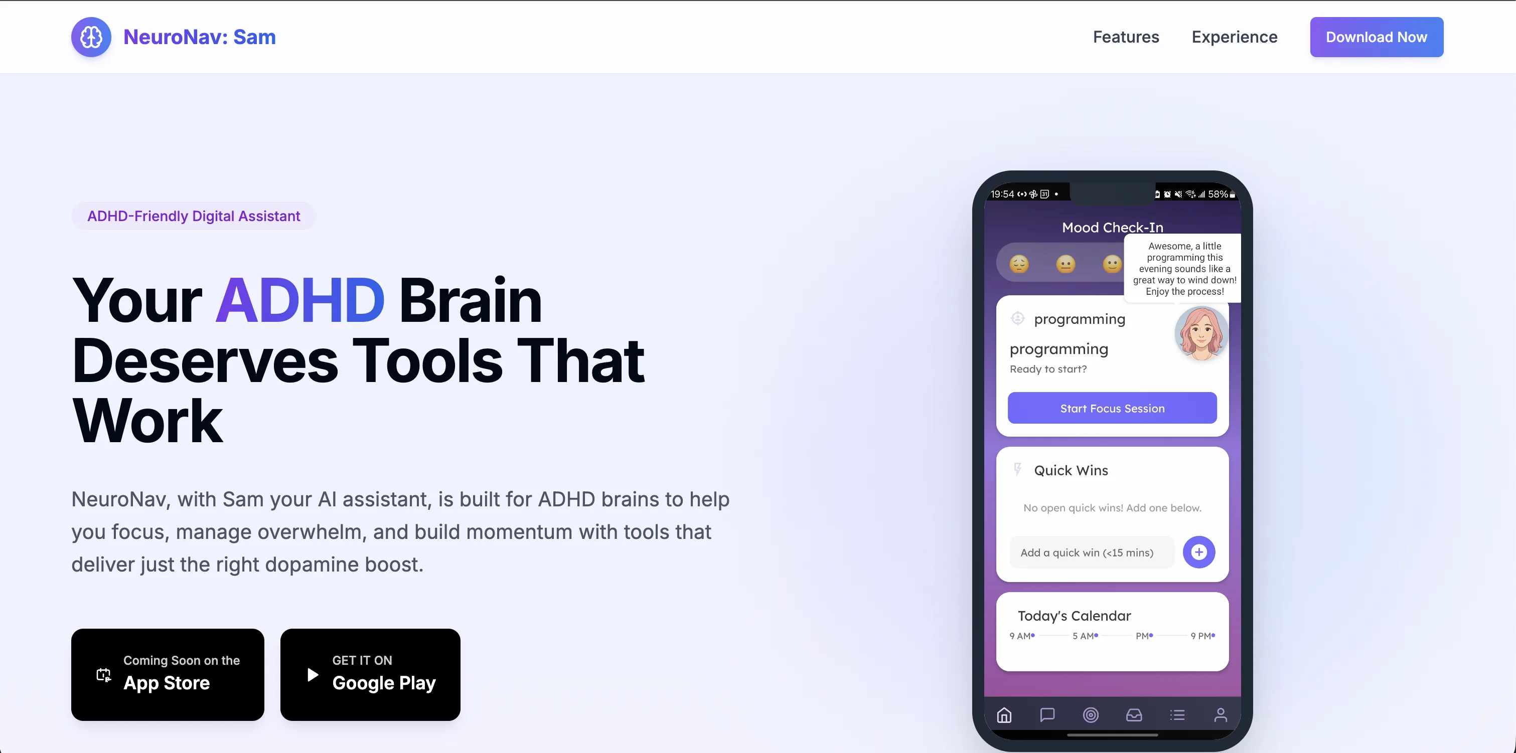 NeuroNav: Sam