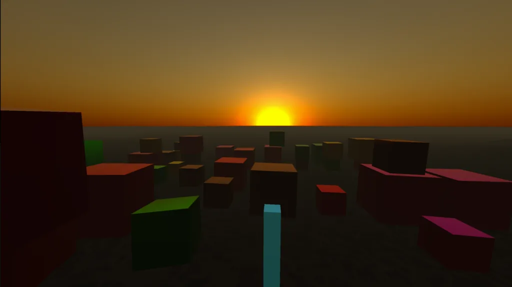 Interactive test scene exported from Unity to WebVR